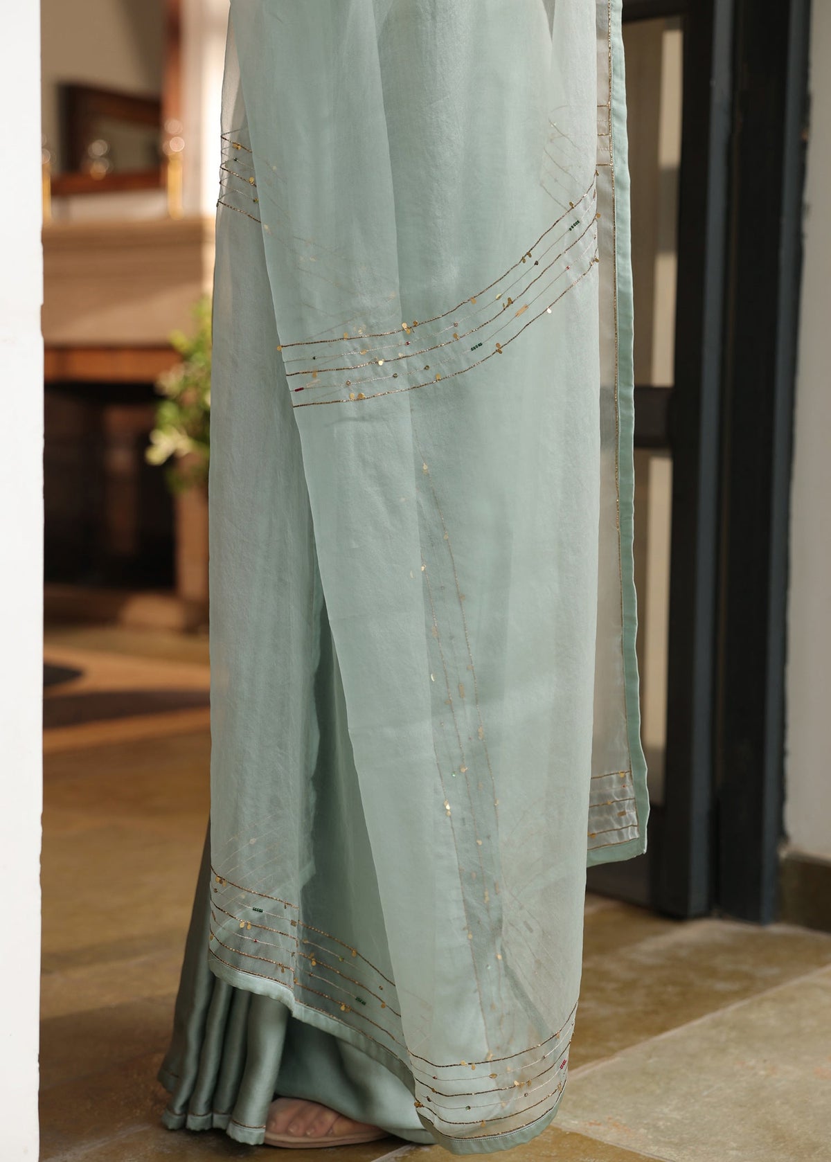 Ishani Saree with Hand Embellished Blouse - ILMA