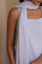 Jane Linen Sleeveless Suit with Dupatta - ILMA