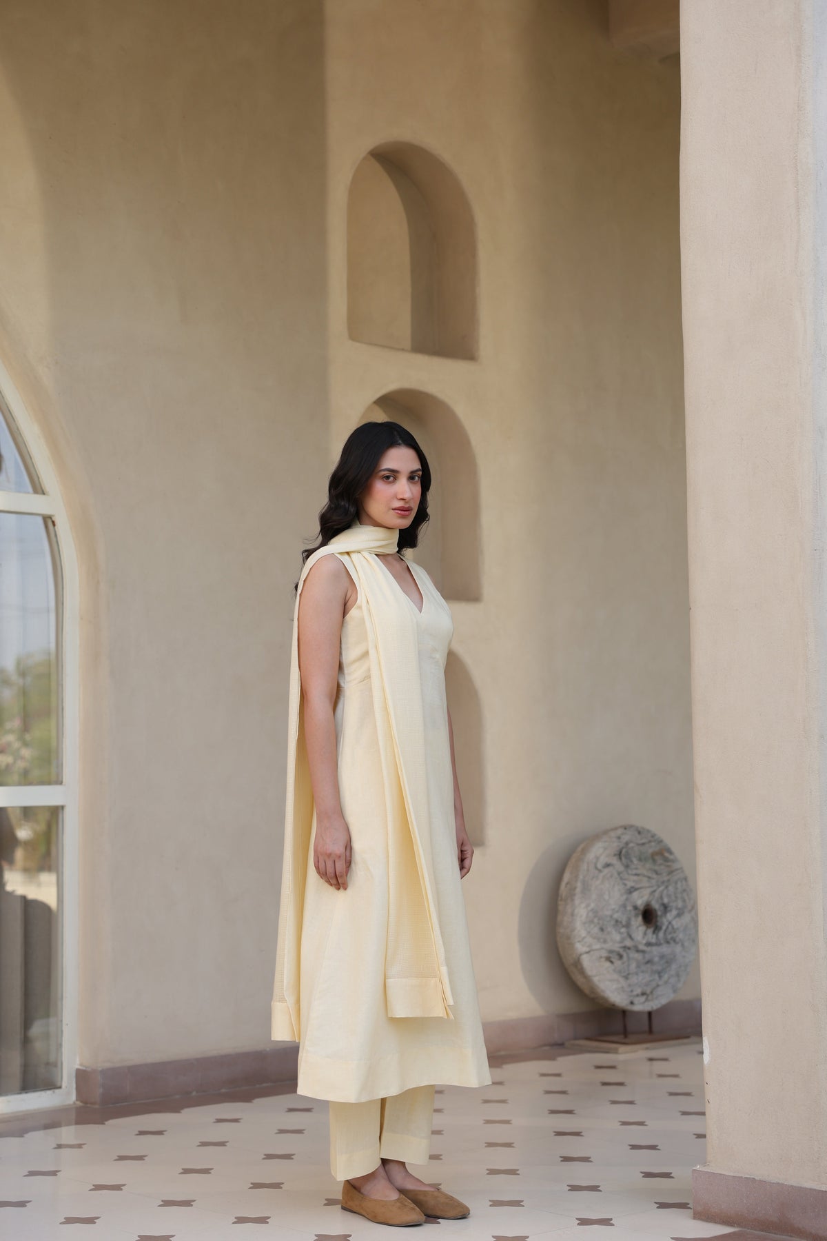 June Linen Suit with Dupatta - ILMA