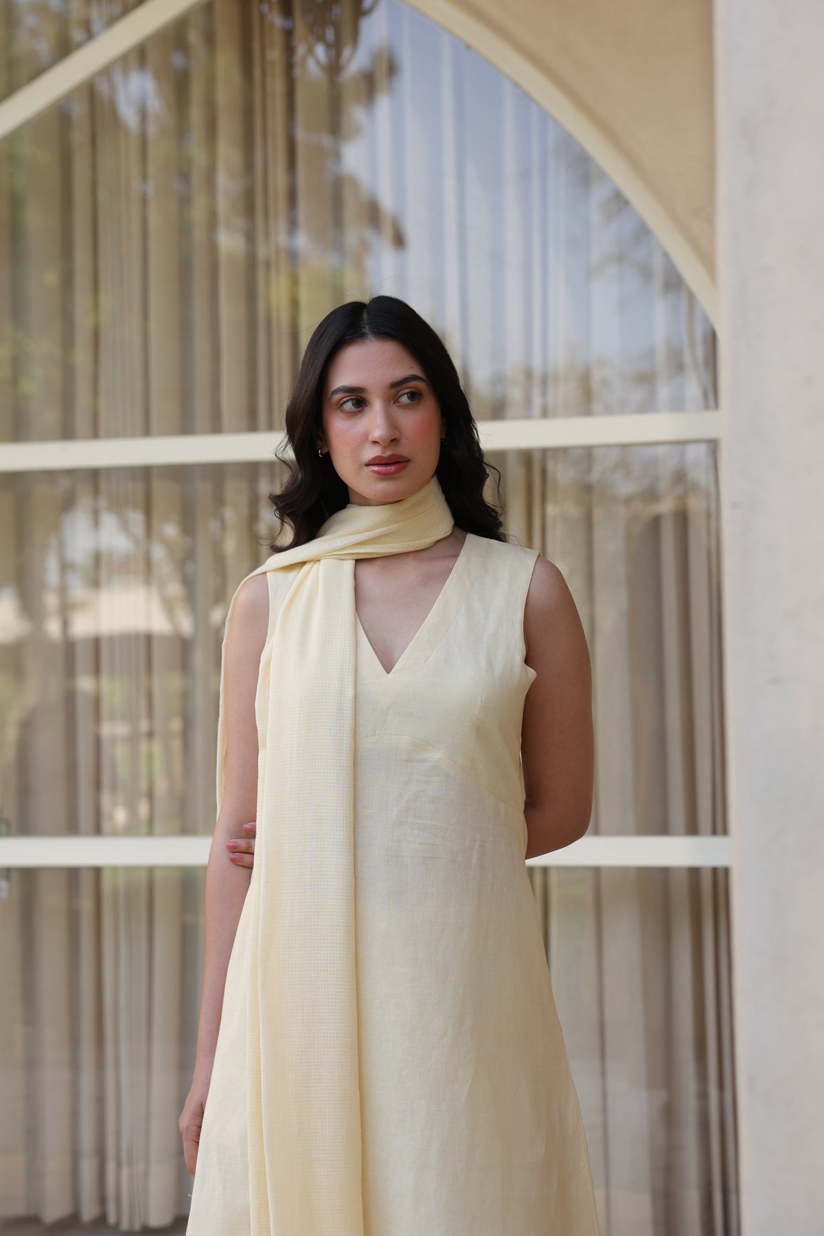 June Linen Suit with Dupatta - ILMA
