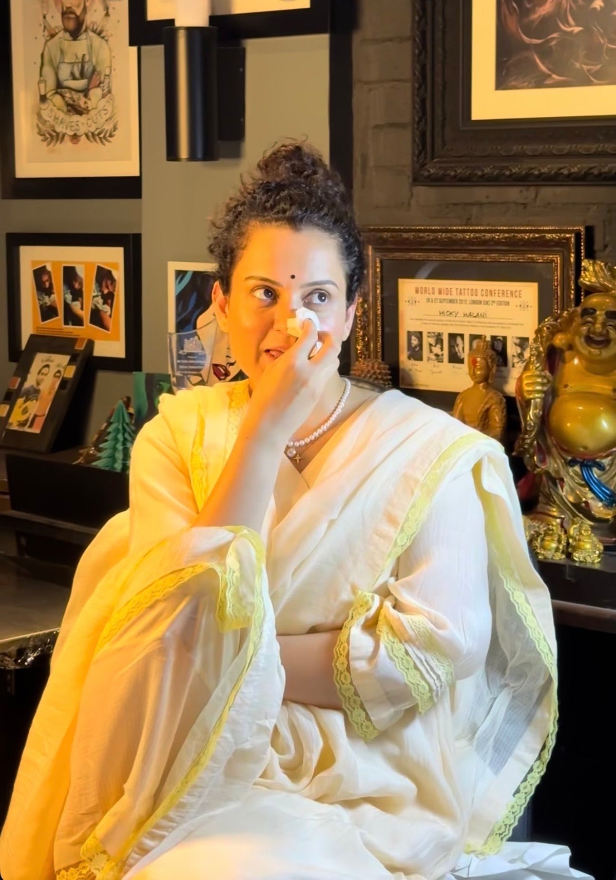 Kangana Ranaut in Spring Symphony Suit - ILMA