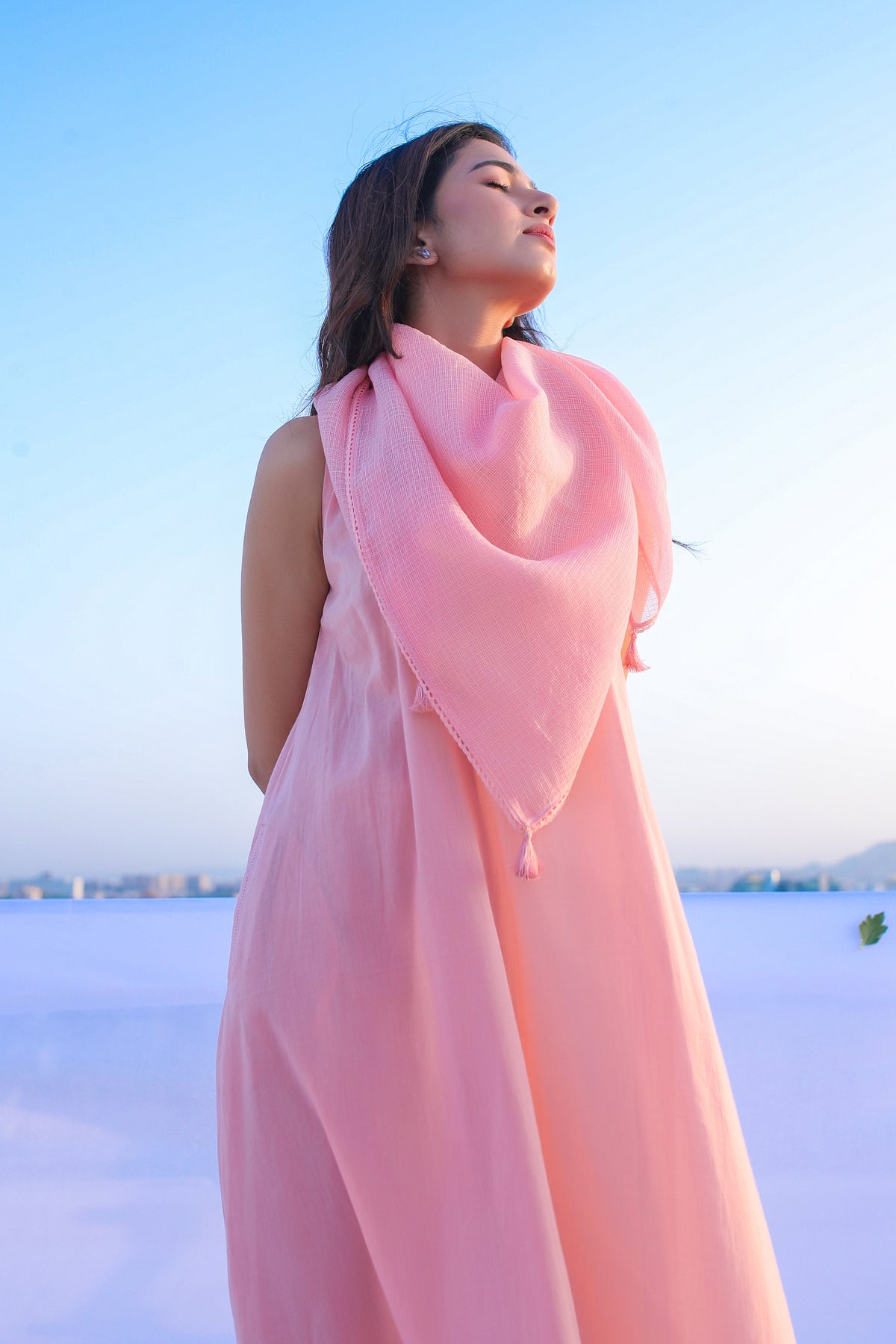 Kiara Advani in A Line Suit Set with Scarf - ILMA