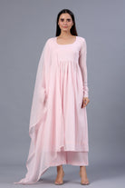 Kritika Kamra in Baby Pink Mulmul Suit Set - ILMA