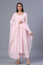 Kritika Kamra in Baby Pink Mulmul Suit Set - ILMA