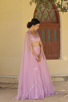 Leaf Motif Lehanga Set with Dupatta - ILMA