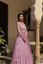 Leaf Motif Lehanga Set with Dupatta - ILMA