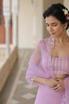 Leaf Motif Lehanga Set with Dupatta - ILMA