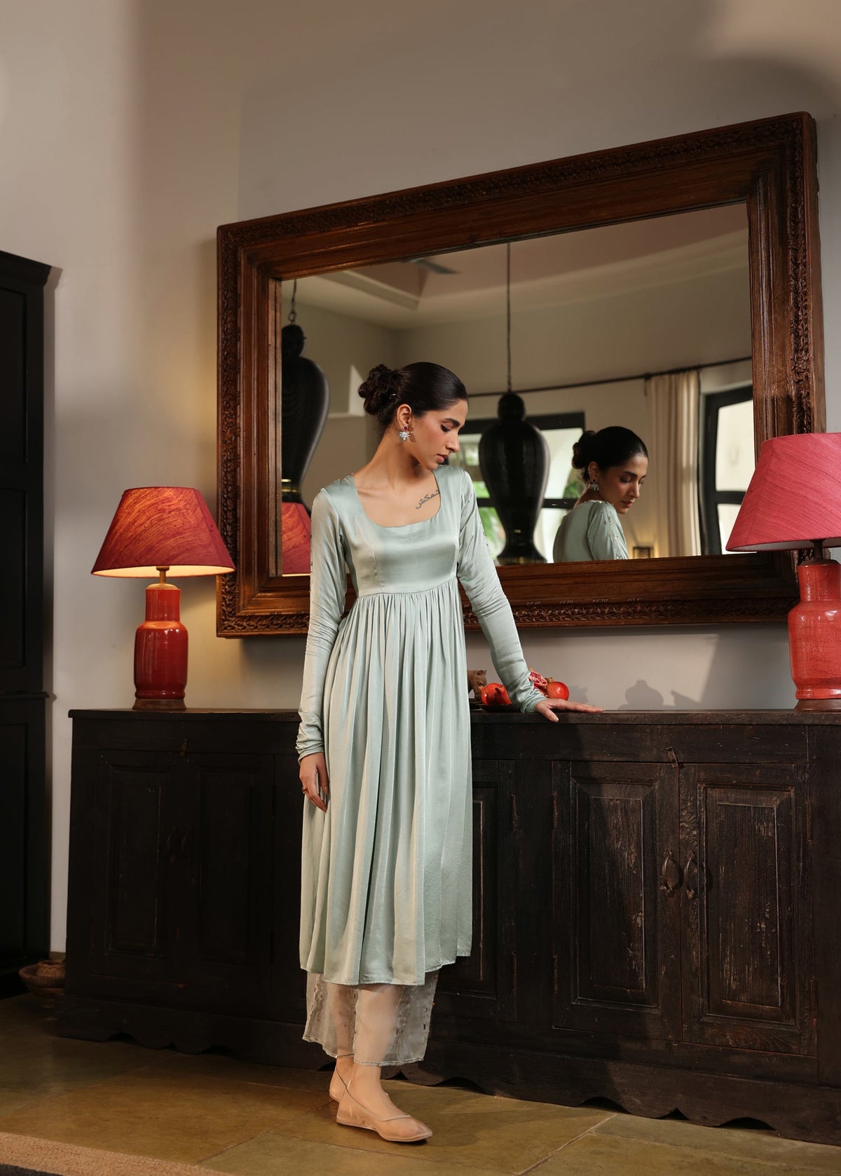 LEHER Anarkali Suit Set - ILMA