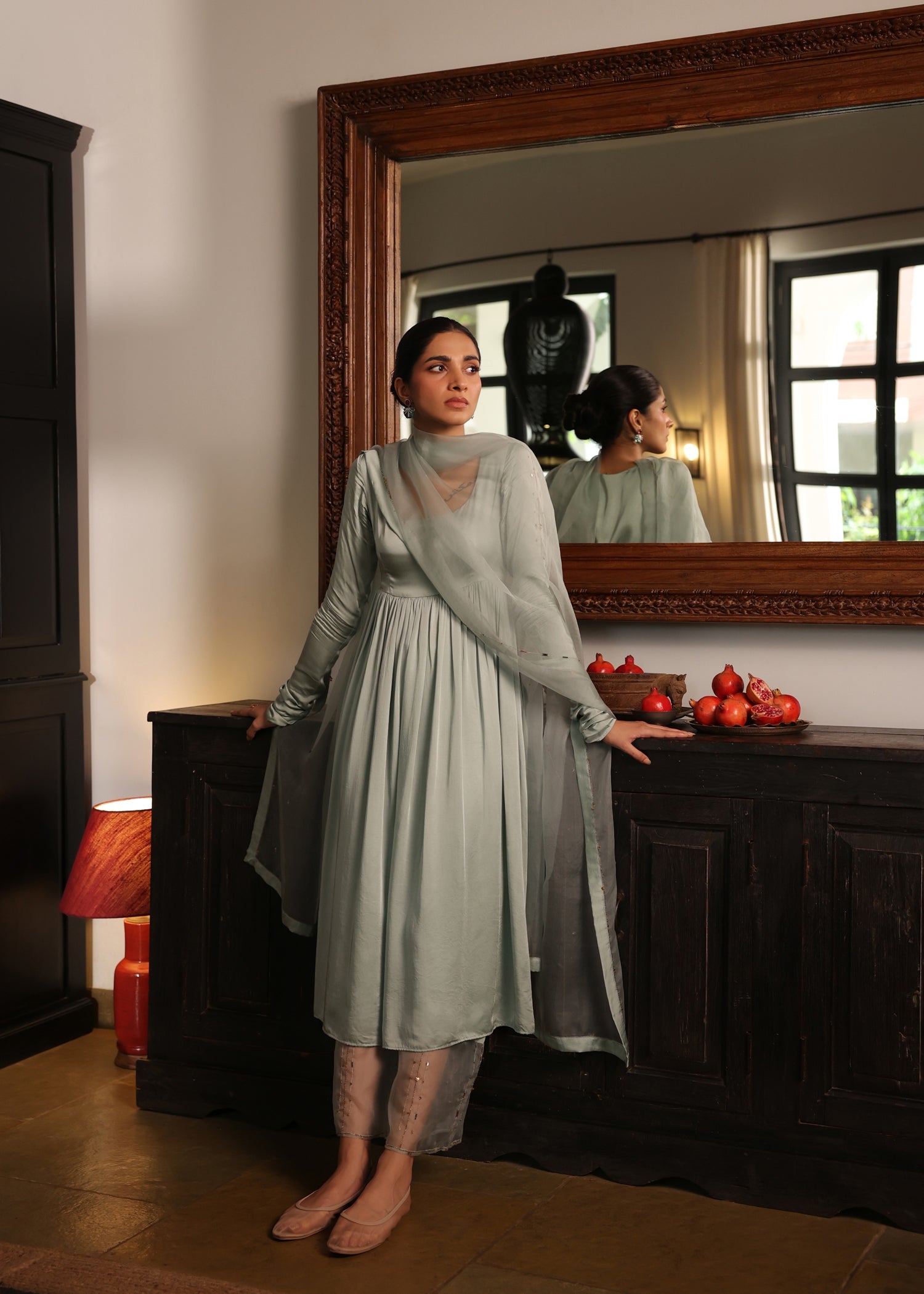 LEHER Anarkali Suit Set - ILMA
