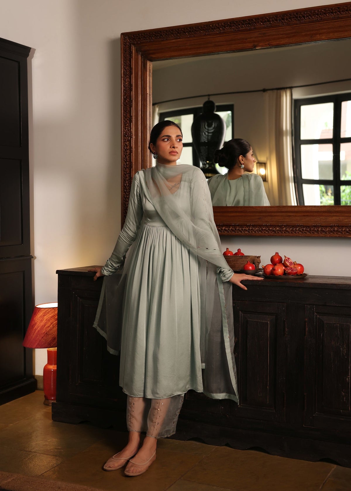 LEHER Anarkali Suit Set - ILMA