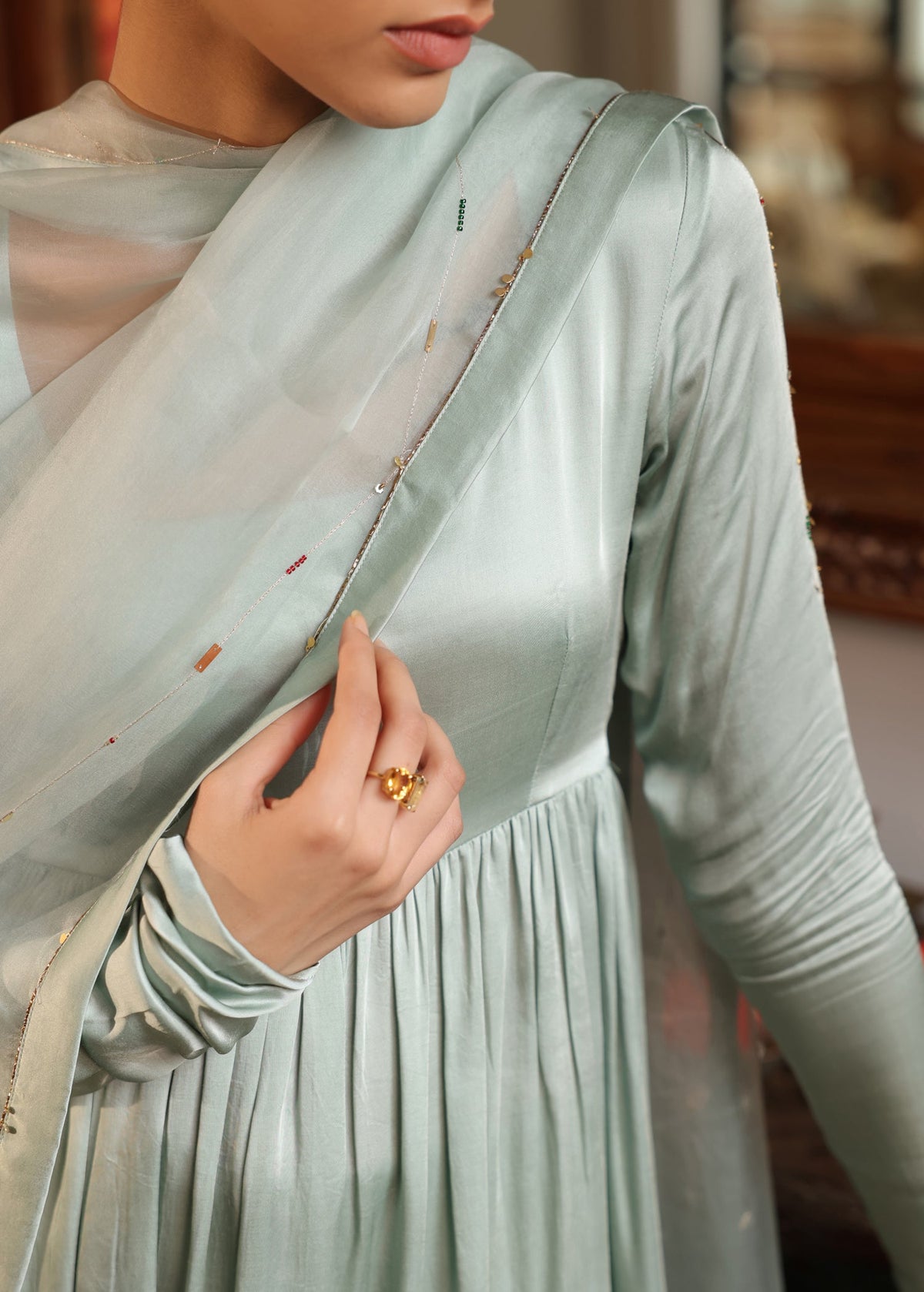 LEHER Anarkali Suit Set - ILMA