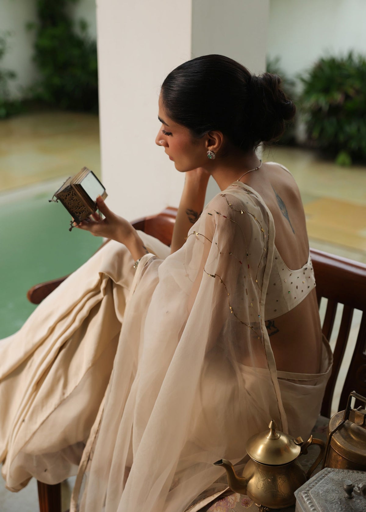 Lekha Saree with with Hand Embellished Blouse - ILMA