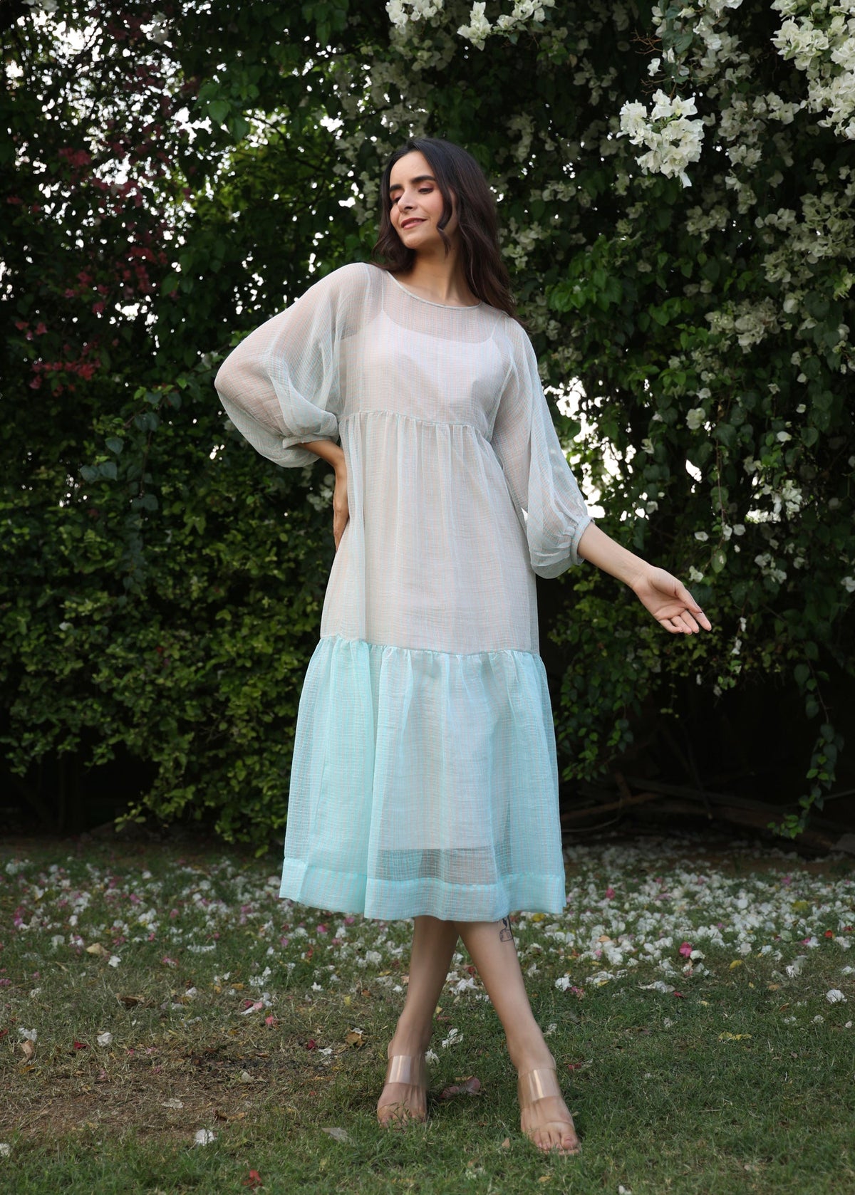 LILY OF THE VALLEY Panelled Doriya Dress - ILMA