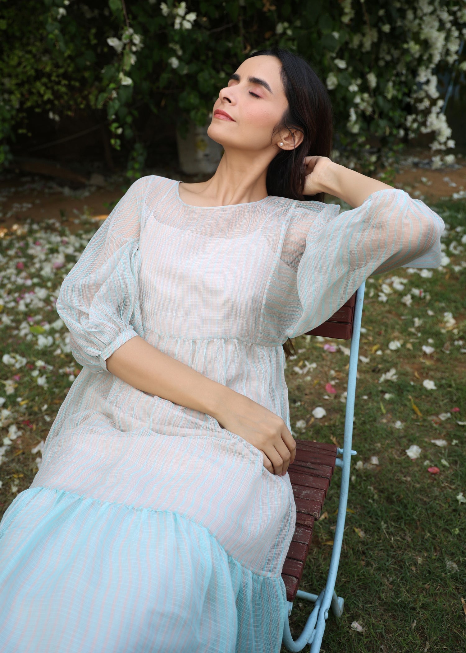 LILY OF THE VALLEY Panelled Doriya Dress - ILMA