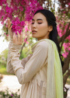 LILY Ombre Chudidar Sleeves Suit Set - ILMA