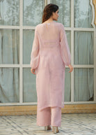Linen 3 Piece Co-ord Set with Doriya Long Top - ILMA