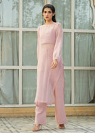 Linen 3 Piece Co-ord Set with Doriya Long Top - ILMA