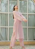 Linen 3 Piece Co-ord Set with Doriya Long Top - ILMA