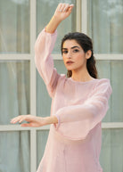 Linen 3 Piece Co-ord Set with Doriya Long Top - ILMA