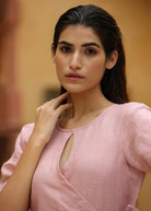 Linen Side Tie-Ups Kurta Set - ILMA