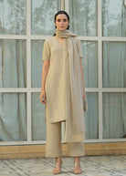 Linen V-Neck Suit Set - ILMA