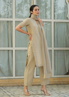 Linen V-Neck Suit Set - ILMA