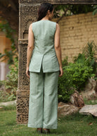 Linen Waistcoat Pants Co-ord Set - ILMA