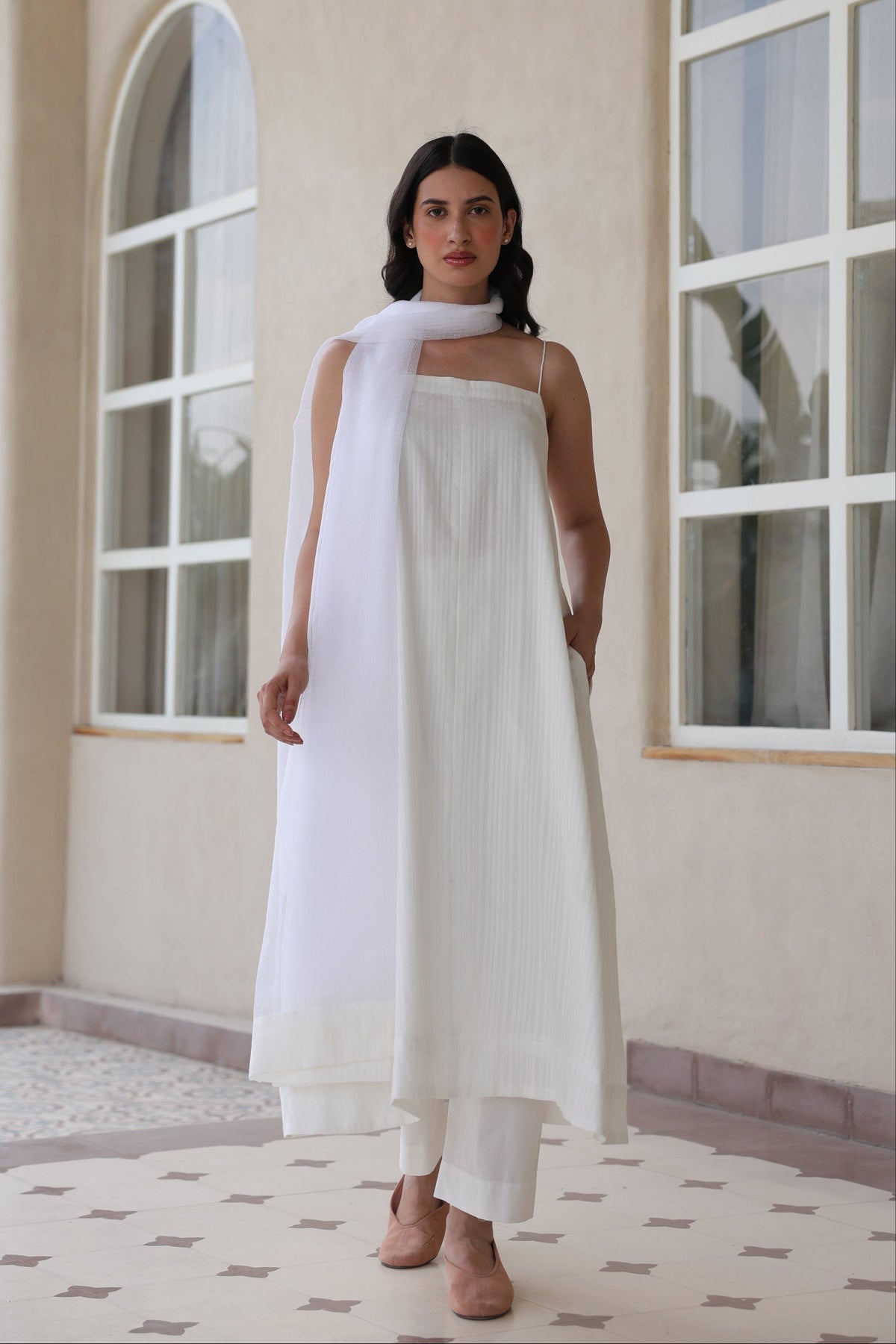 Lumi Spaghetti Suit with Dupatta - ILMA