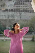 Makhmalee Long Kurta Set - ILMA