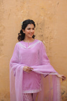 Makhmalee Short Kurta Set with Dupatta - ILMA