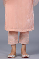 Makhmalee Suit Set with Embroidered Pants - ILMA
