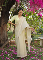 MEADOW Striped Saree with Blouse - ILMA