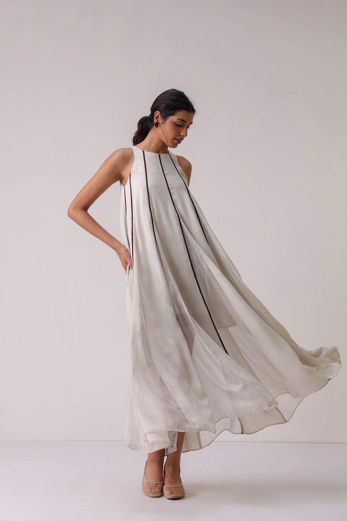 Morning Blush Panelled Dress - ILMA