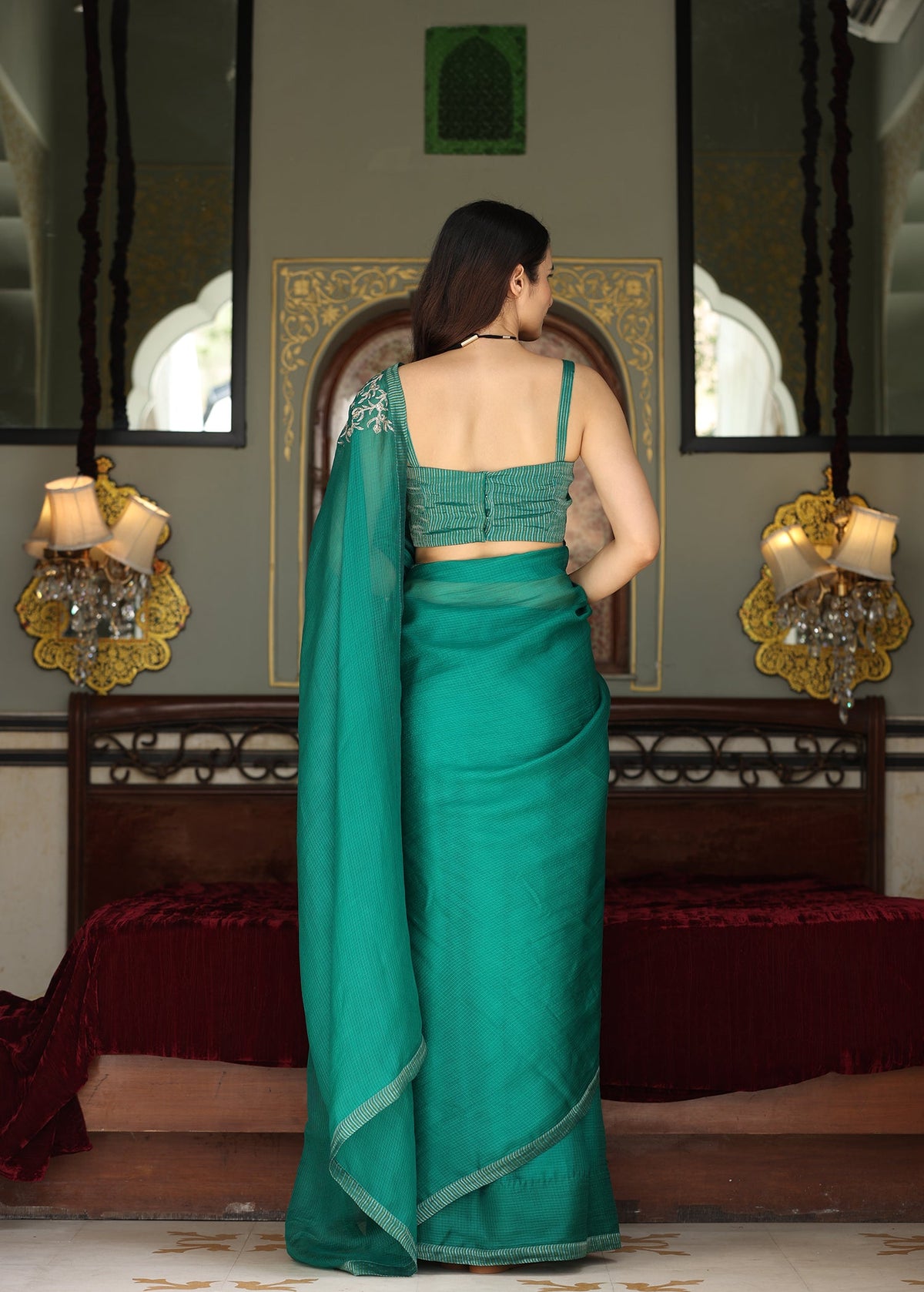 Navya Saree with Chanderi Blouse - ILMA