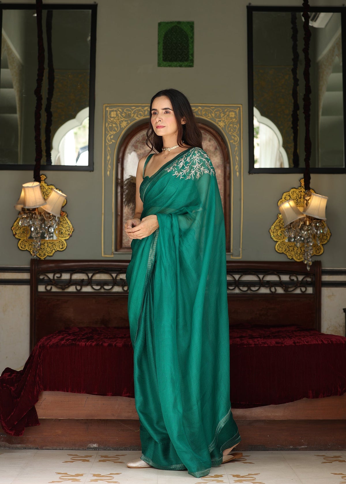 Navya Saree with Chanderi Blouse - ILMA