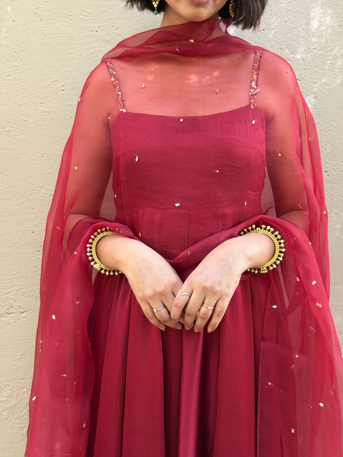 Nitasha in Naina Anarkali Set - ILMA