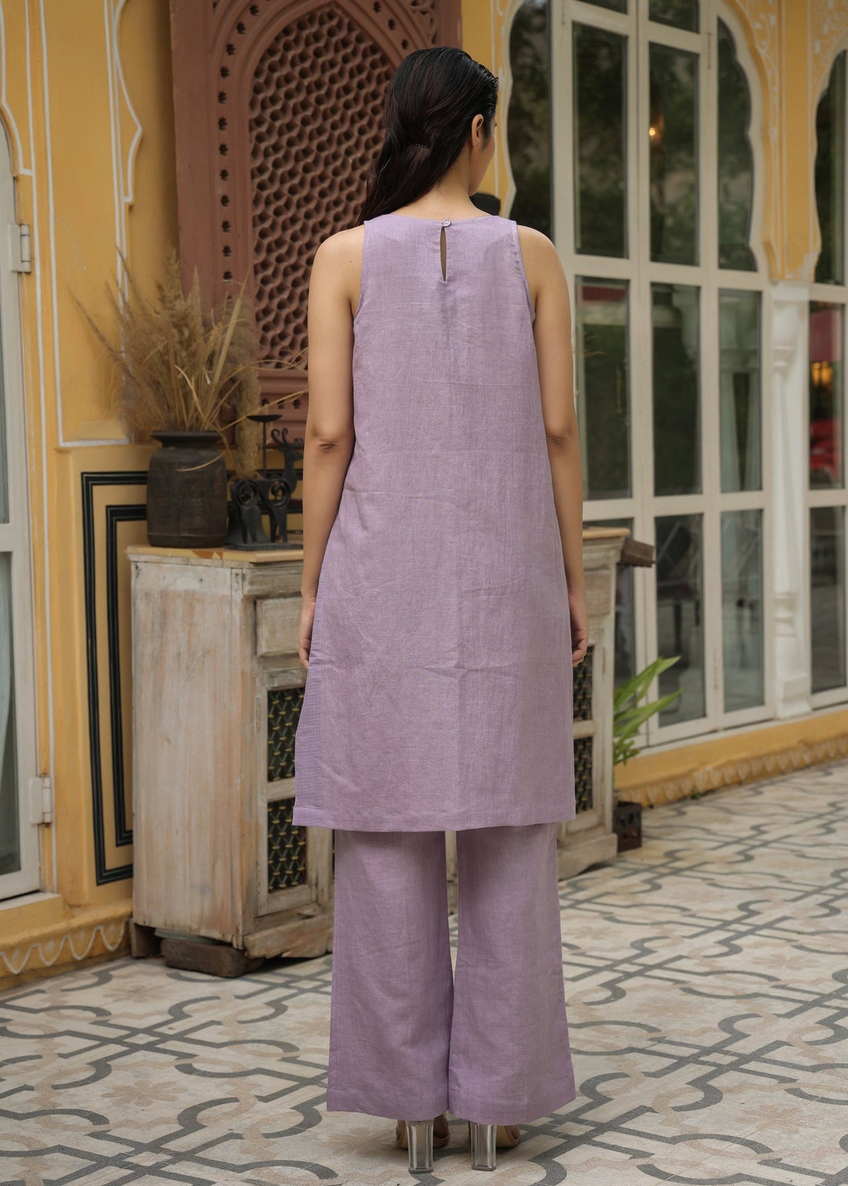 Overlapped Side Slit Co-ord Set - ILMA