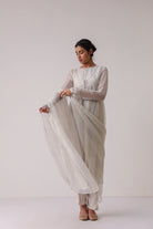 Petal Veil Anarkali Set - ILMA