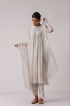 Petal Veil Anarkali Set - ILMA
