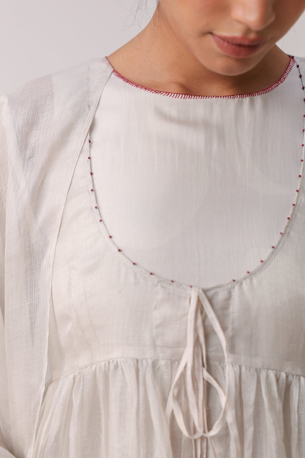 Petal Veil Anarkali Set - ILMA