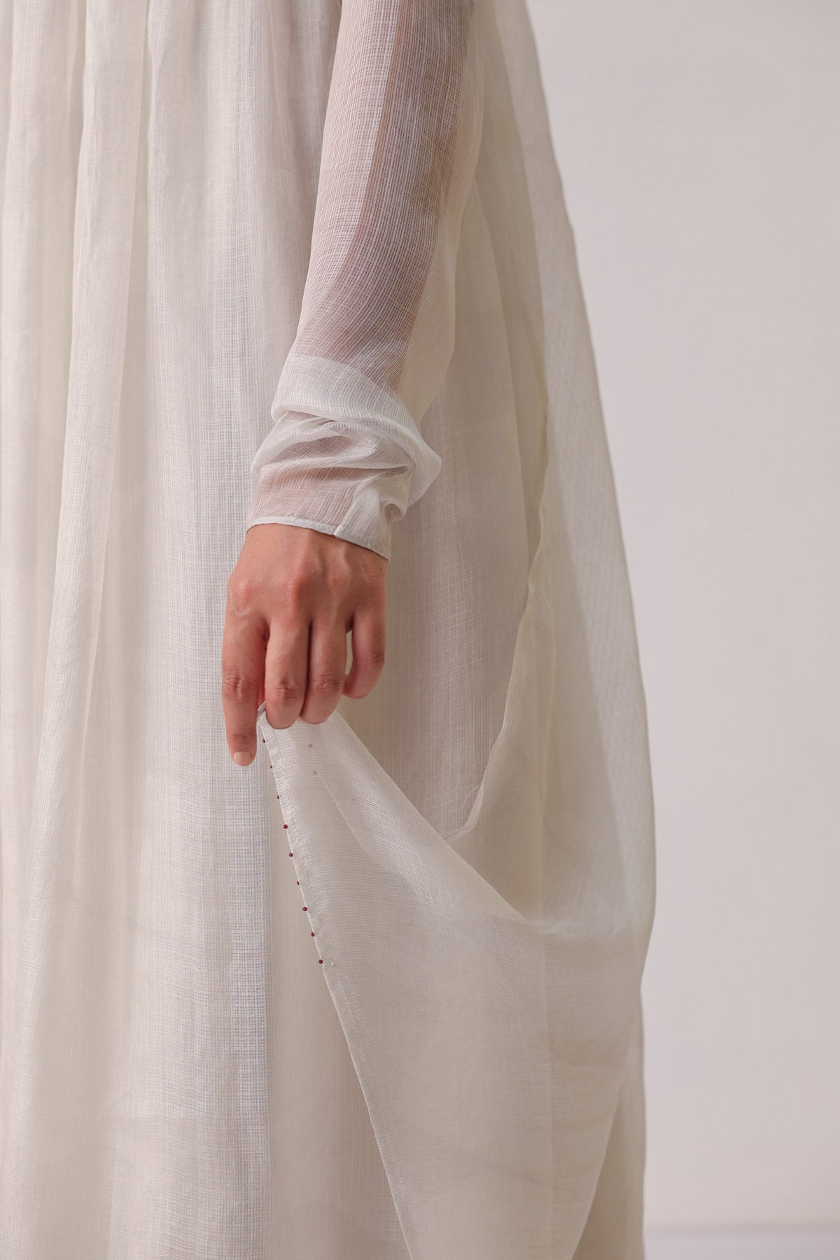 Petal Veil Anarkali Set - ILMA