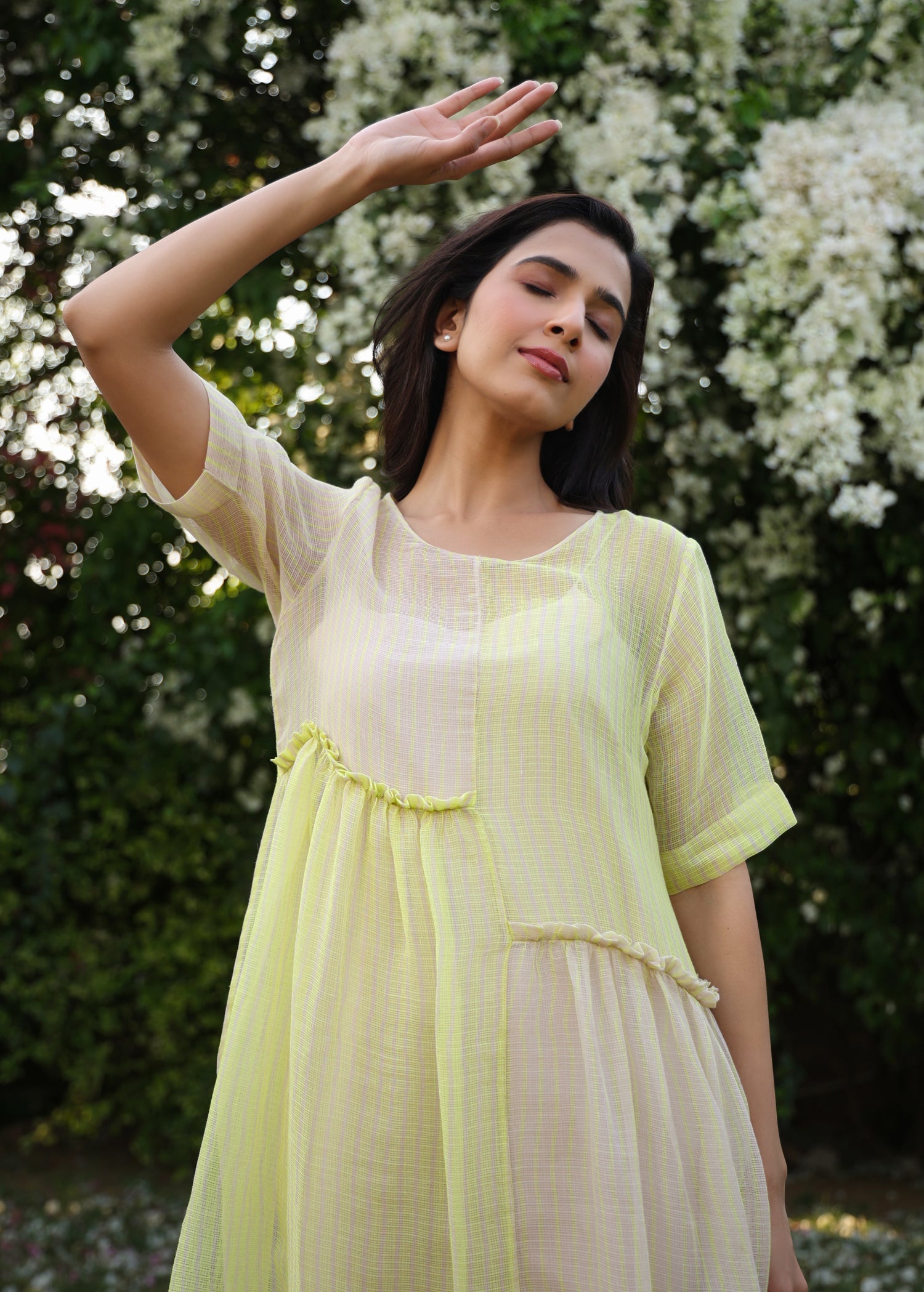 PRIMROSE Asymmetrical Detail Doriya Dress - ILMA