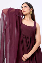 Radhika Bhardwaj in Sleeveless Suit Set with Doriya Dupatta - ILMA