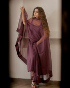 Radhika Bhardwaj in Sleeveless Suit Set with Doriya Dupatta - ILMA