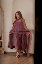 Radhika Bhardwaj in Sleeveless Suit Set with Doriya Dupatta - ILMA