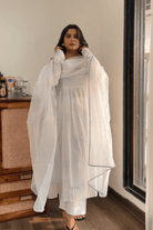 Radhika in White Block Printed Suit Set - ILMA