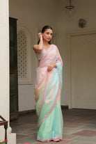 RANGINI Saree with Hand Embellished Blouse - ILMA