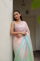 RANGINI Saree with Hand Embellished Blouse - ILMA