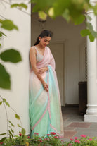 RANGINI Saree with Hand Embellished Blouse - ILMA