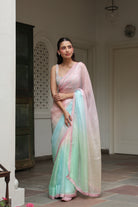 RANGINI Saree with Hand Embellished Blouse - ILMA